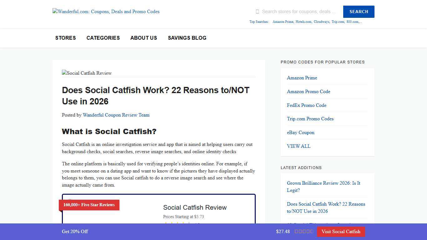 Does Social Catfish Work? 22 Reasons to/NOT Use in 2026